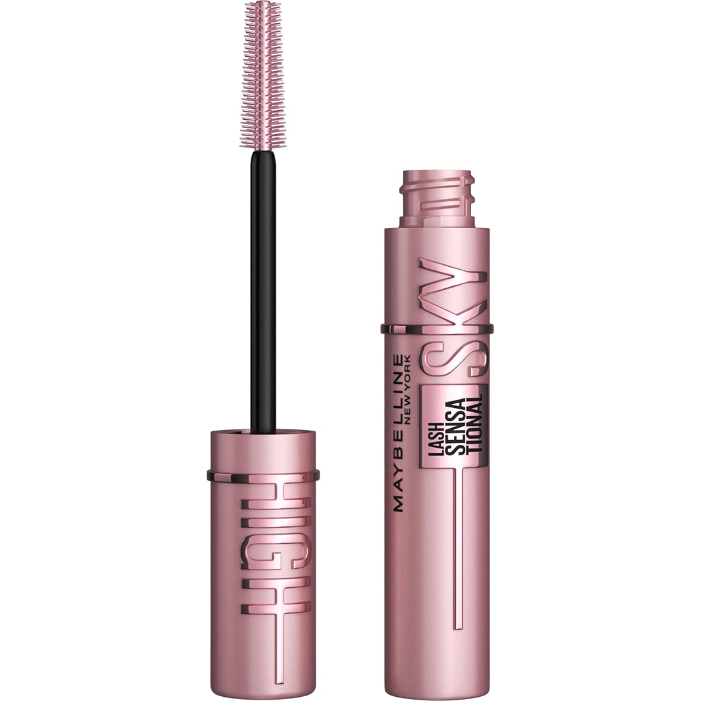 Maybelline Lash Sensational Sky High Mascara tube and Flex Tower brush