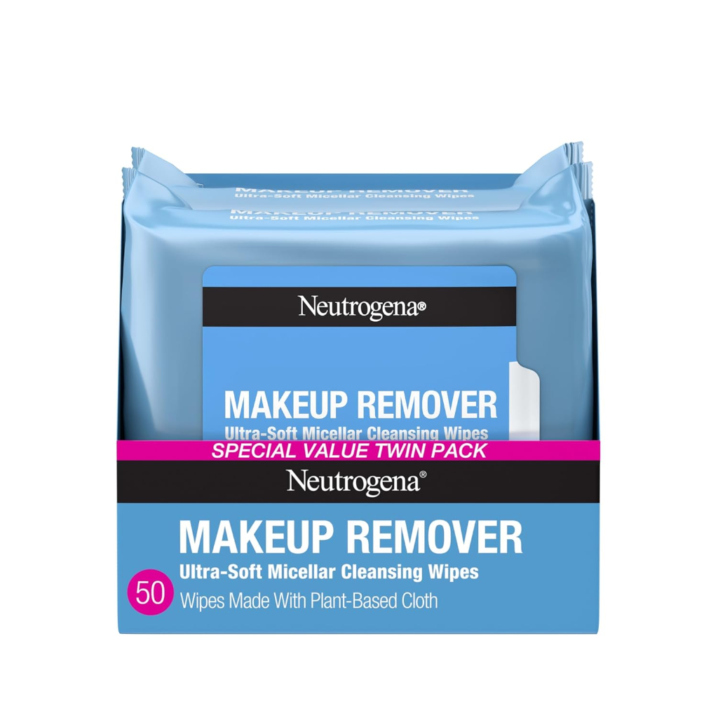 Neutrogena Makeup Remover Ultra-Soft Micellar Cleansing Wipes 2-pack 50 count