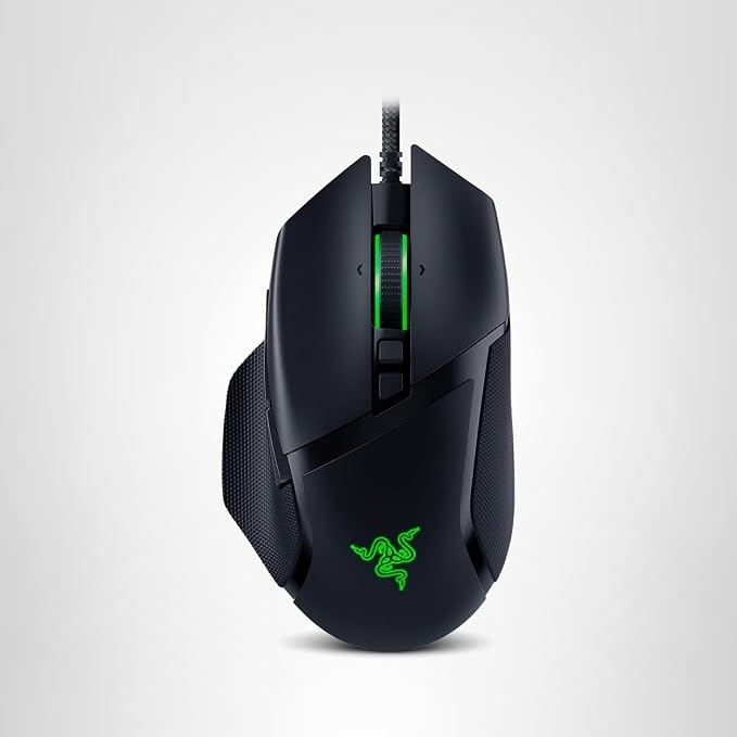 Black Razer Basilisk V3 ergonomic wired gaming mouse